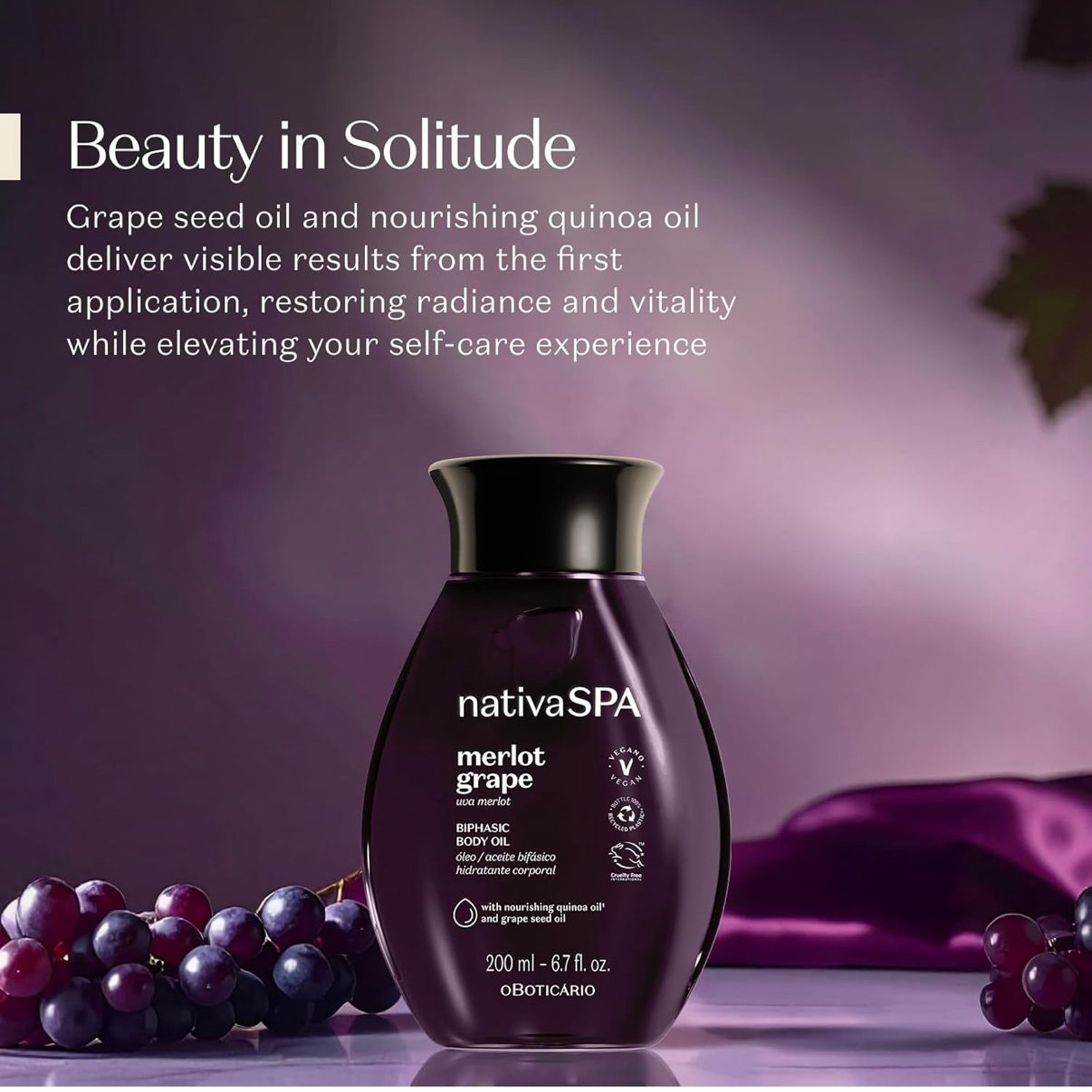 Nativa SPA Merlot Grape Body Oil