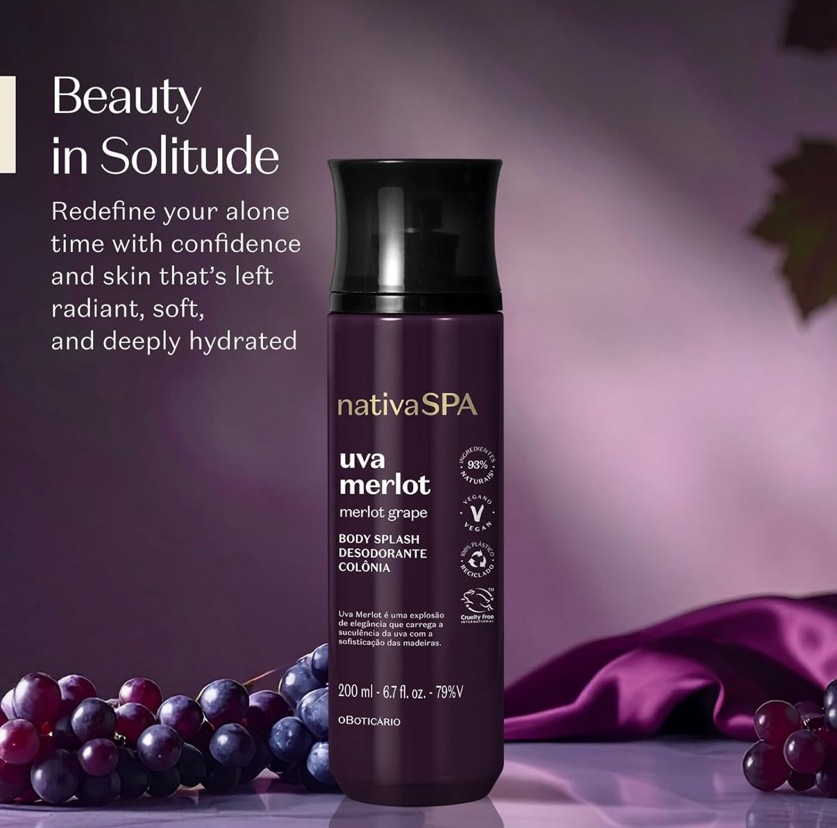 Nativa SPA Merlot Grape Body Splash