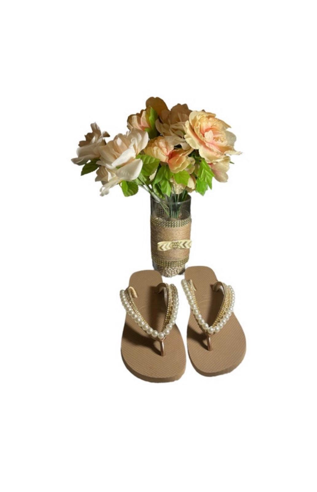 Havaiana Flip Flops (Brown/Floral)