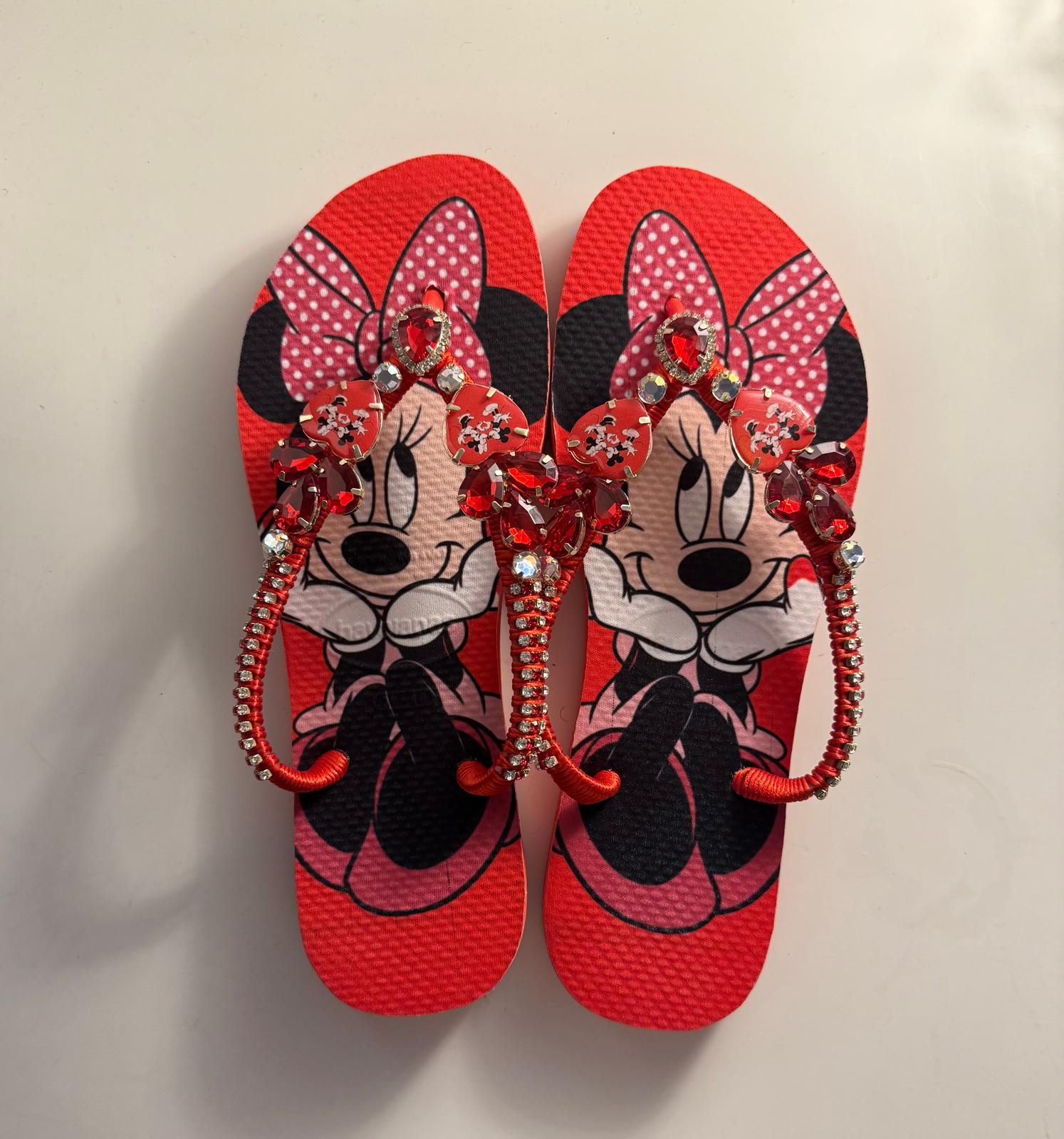 Havaiana Flip Flops (Red/Black/Cartoon)